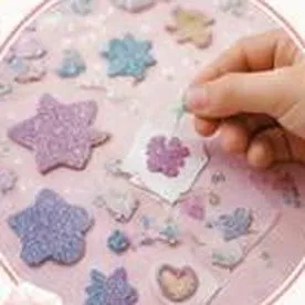 Glitter sticker crafts